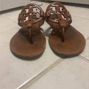 Tory Burch Tan Cutout Sandals